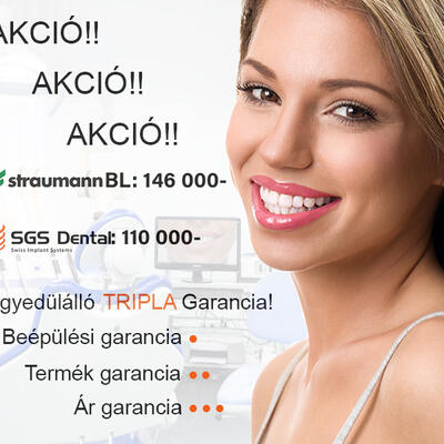 Dent-A-Lux - Fogbeültetés, fogimplantátum AKCIÓ Kecskeméten!! TRIPLA Garanciával!